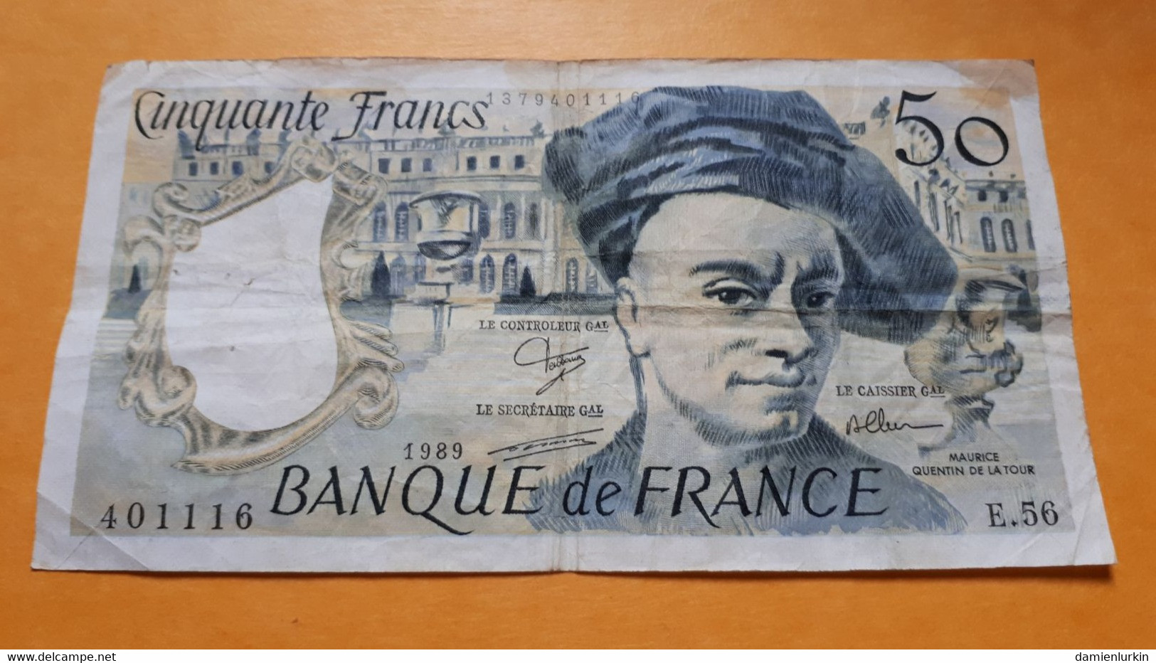 FRANCE M. Q. DE LA TOUR 50 FRANCS 1989 E.56  P-152d.2 - 50 F 1976-1992 ''Quentin De La Tour''