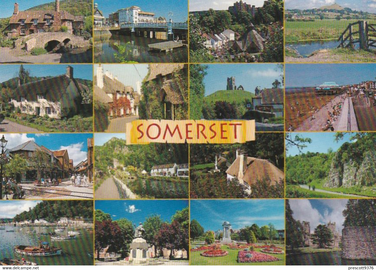 Somerset  Multiview - Unused Postcard - Somerset - John Hinde - Minehead