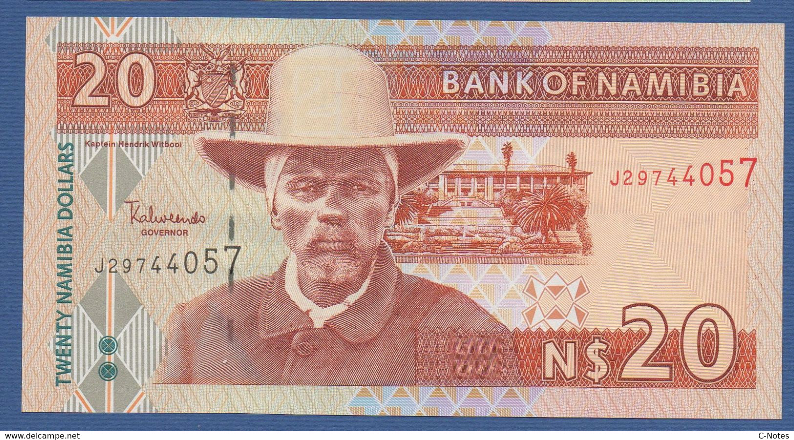 NAMIBIA - P. 6a – 20 Namibia Dollars ND (2003) UNC Serie J29744057 8 Digits Serial - Namibië