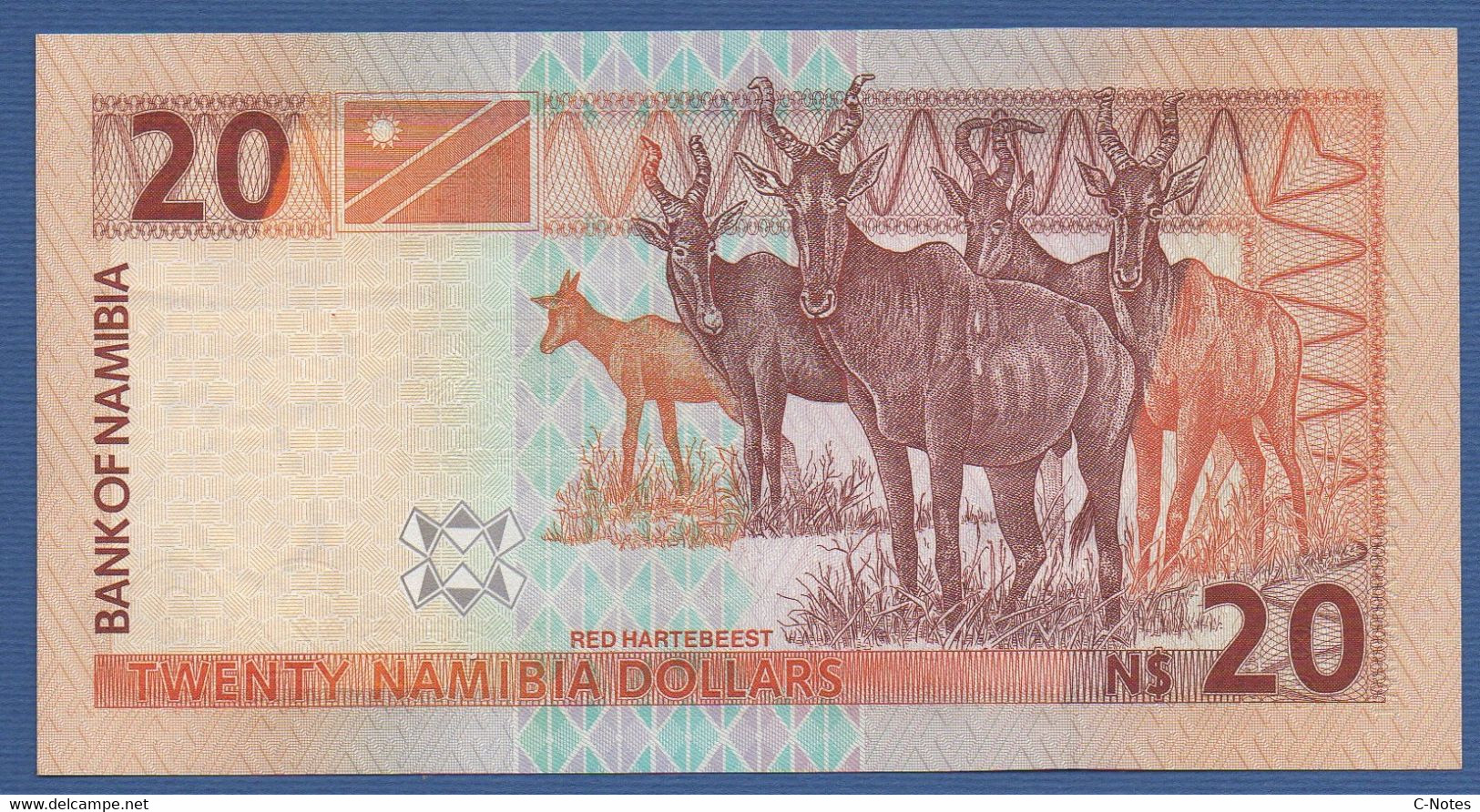 NAMIBIA - P. 6a – 20 Namibia Dollars ND (2003) UNC Serie J29744057 8 Digits Serial - Namibie