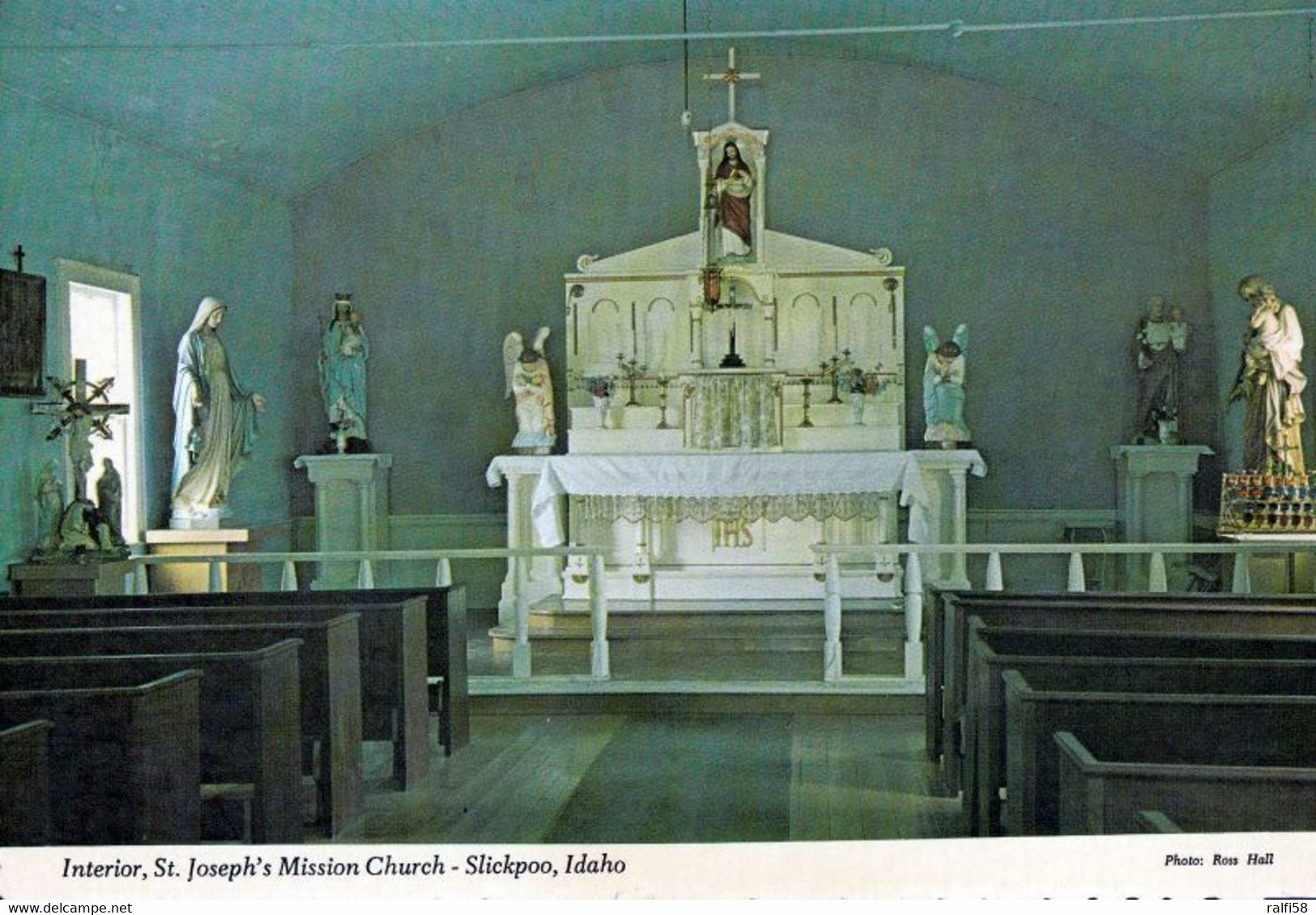 1 AK USA / Idaho * Innenansicht Der St. Joseph's Kirche In Slickpoo * - Otros & Sin Clasificación