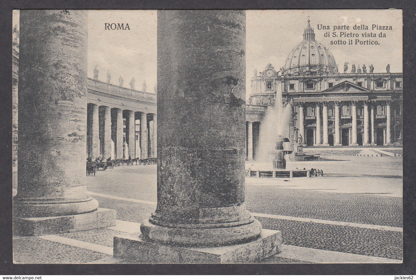 116094/ ROMA, Una Parte Della Piazza Di San Pietro Vista Da Sotto Il Portico - San Pietro