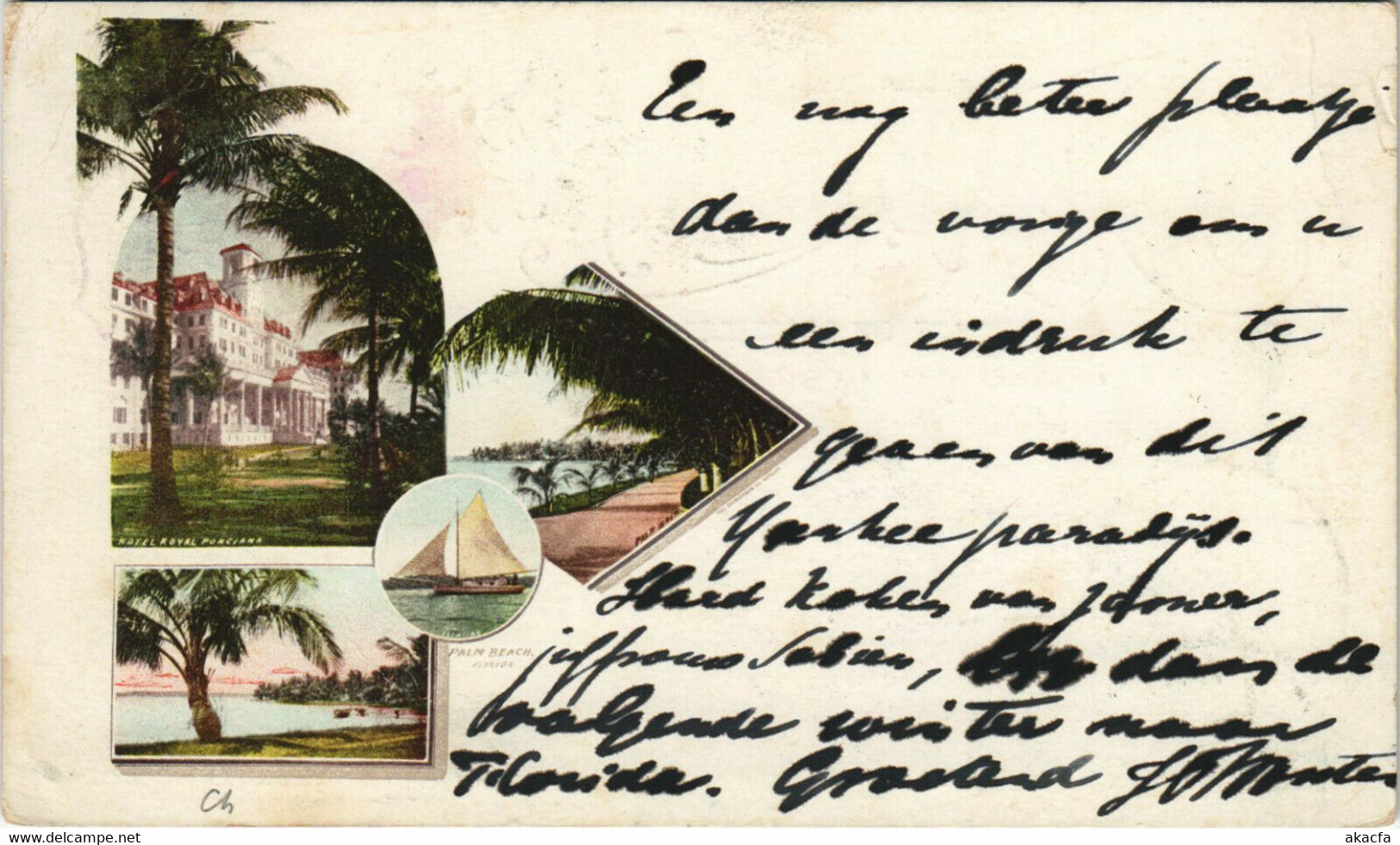 PC US, FL, SCENES FROM PALM BEACH, Vintage Postcard (b32155) - Palm Beach
