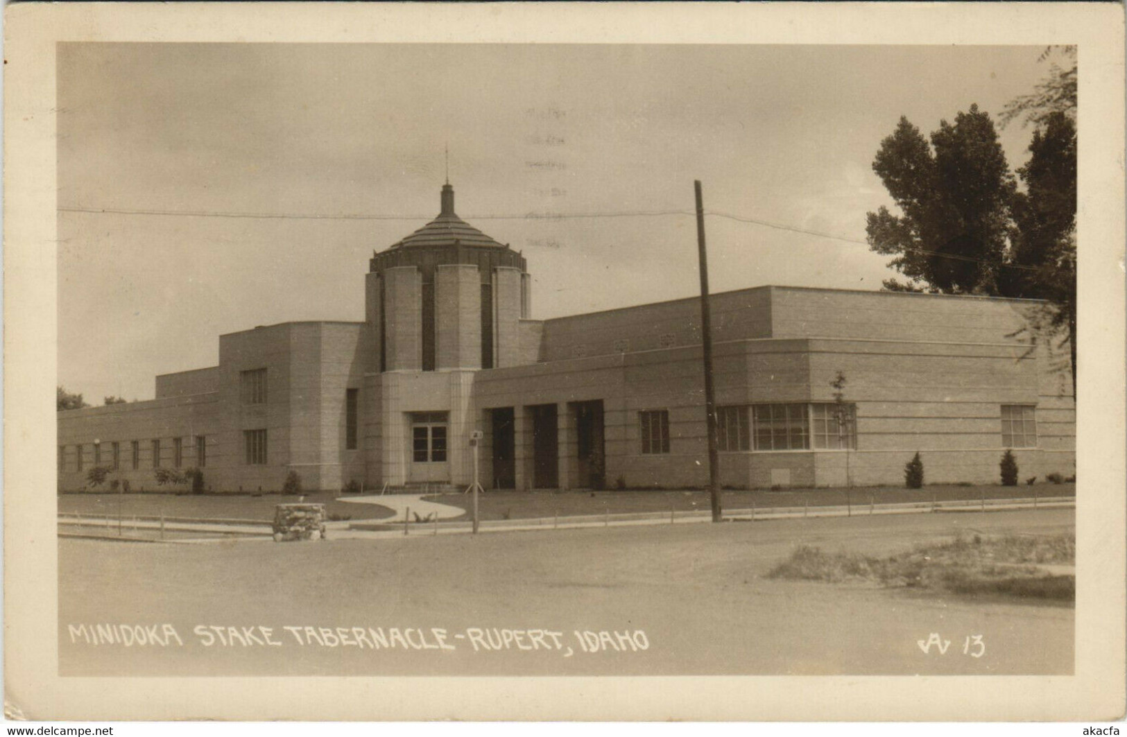 PC US, ID, MINIDOKA STAKE TABERNACLE, RUPERT Vintage REAL PHOTO Postcard(b31194) - Altri & Non Classificati