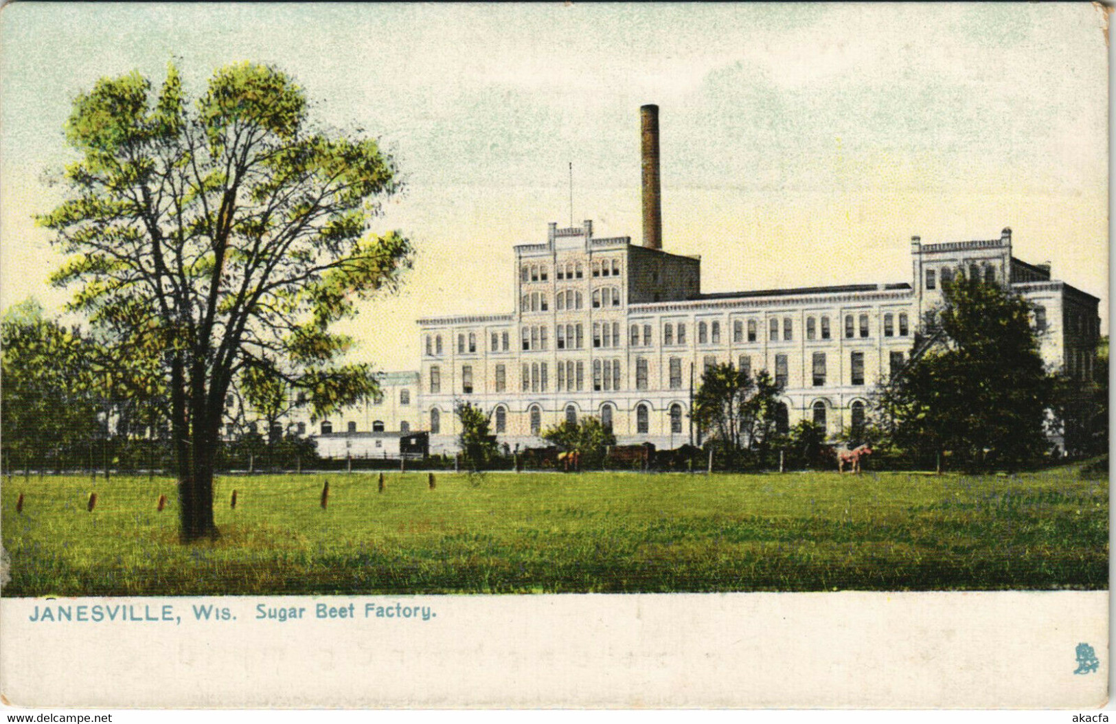 PC US, WI, JANESVILLE, SUGAR BEET FACTORY, Vintage Postcard (b32180) - Janesville