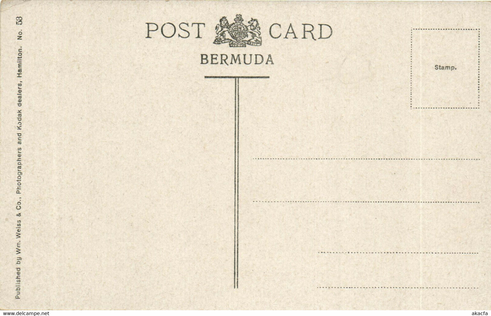 PC BERMUDA, CATHEDRAL, Vintage Postcard (b29270) - Bermuda