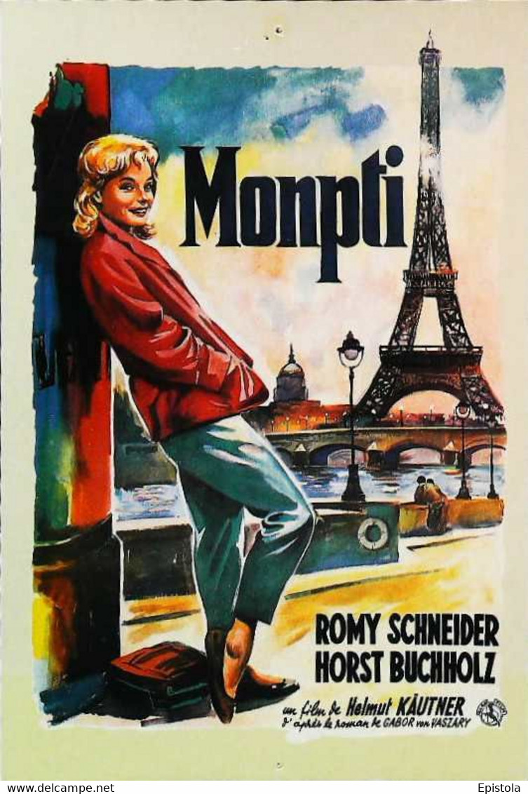 ► CPSM  Carte Affiche De Cinéma  Monpti Romy Schneider - Affiches Sur Carte