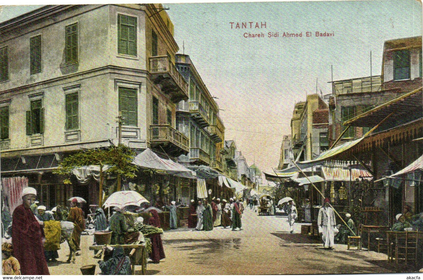 PC EGYPT, TANTAH, CHAREH SIDI AHMED EL BADAVI, Vintage Postcard (b32420) - Tanta