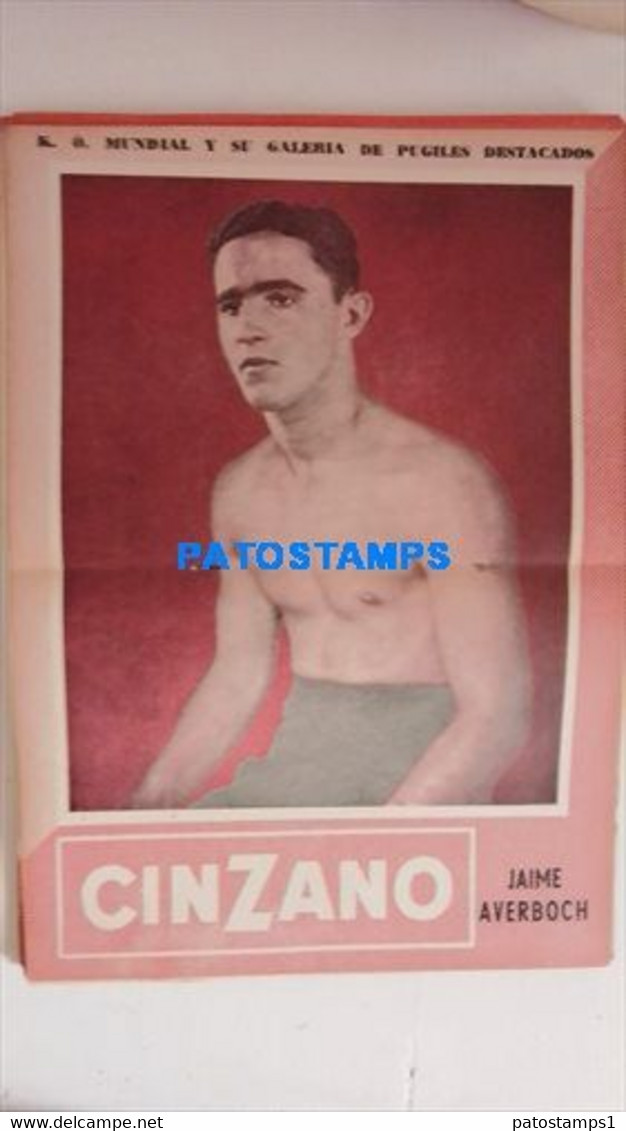 174781 SPORTS BOX BOXEO K.O WORLDWIDE AND OUTSTANDING FIGHTERS JAIME AVERBOCH SHEET 28 X 39 CM  NO POSTCARD - Altri & Non Classificati