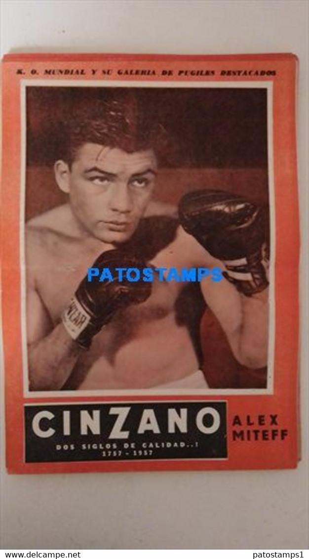 174784 SPORTS BOX BOXEO K.O WORLDWIDE AND OUTSTANDING FIGHTERS ALEX MITEFF SHEET 28 X 39 CM NO POSTCARD - Altri & Non Classificati