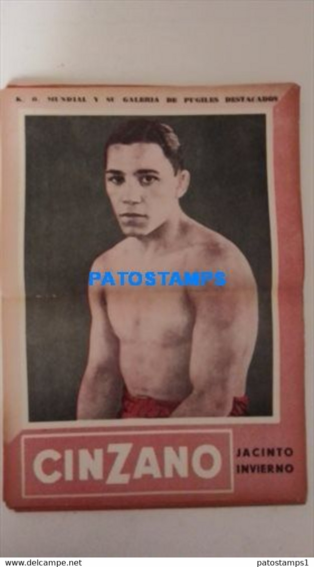 174792 SPORTS BOX BOXEO K.O WORLDWIDE AND OUTSTANDING FIGHTERS JACINTO INVIERNO SHEET 28 X 41 CM NO POSTCARD - Sonstige & Ohne Zuordnung