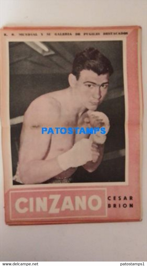 174794 SPORTS BOX BOXEO K.O WORLDWIDE AND OUTSTANDING FIGHTERS CESAR BRION SHEET 28 X 39 CM NO POSTCARD - Other & Unclassified