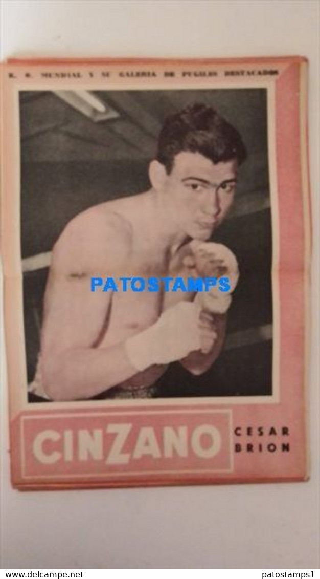 174794 SPORTS BOX BOXEO K.O WORLDWIDE AND OUTSTANDING FIGHTERS CESAR BRION SHEET 28 X 39 CM NO POSTCARD - Autres & Non Classés