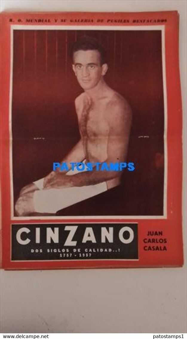 174798 SPORTS BOX BOXEO K.O WORLDWIDE AND OUTSTANDING FIGHTERS JUAN CARLOS CASALA SHEET 28 X 41 CM NO POSTCARD - Andere & Zonder Classificatie
