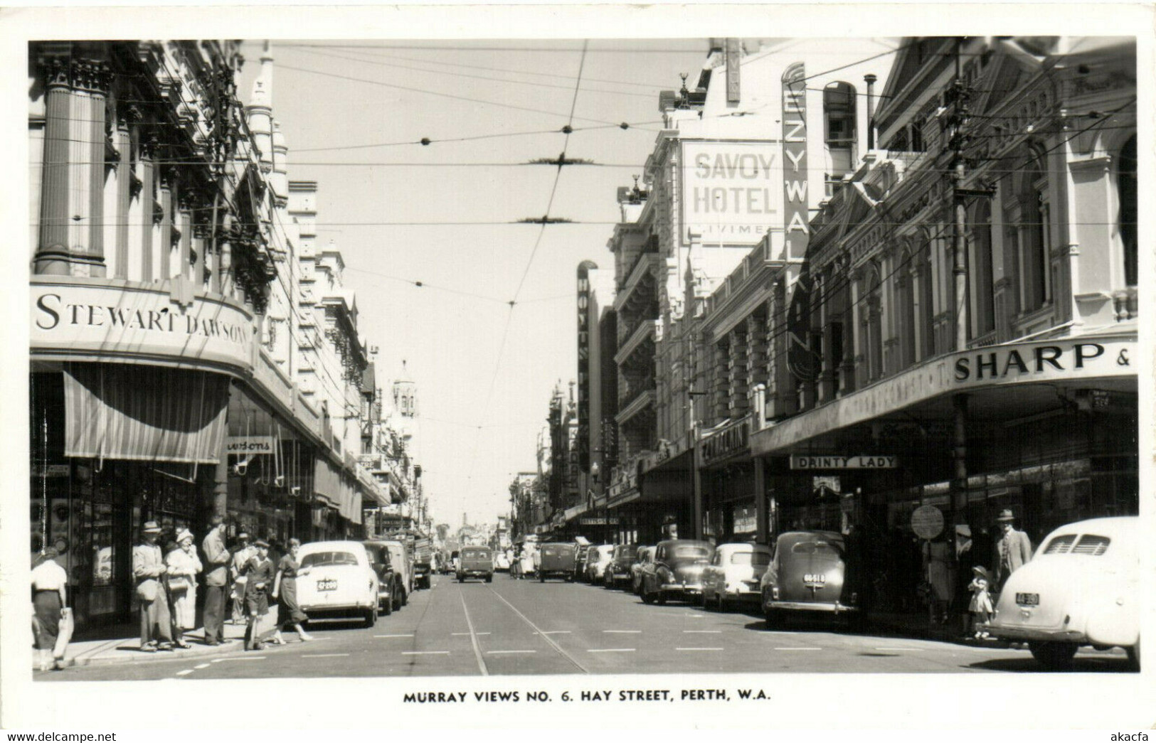 PC AUSTRALIA, PERTH, MURRAY VIEWS NO. 6, Vintage REAL PHOTO Postcard (b31422) - Perth