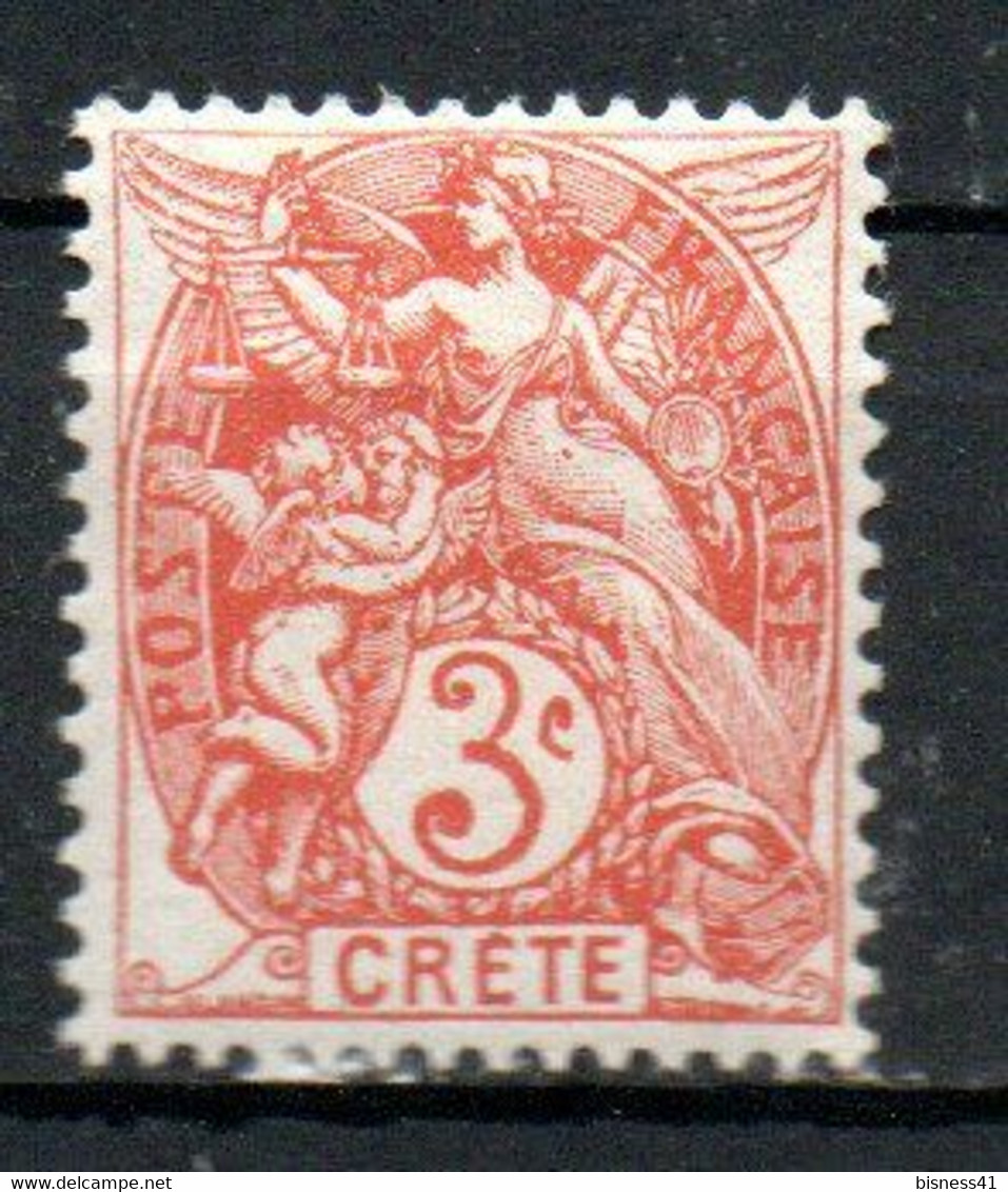 Col24 Colonies Crete N° 3 Neuf X MH Cote 3,00 € - Unused Stamps