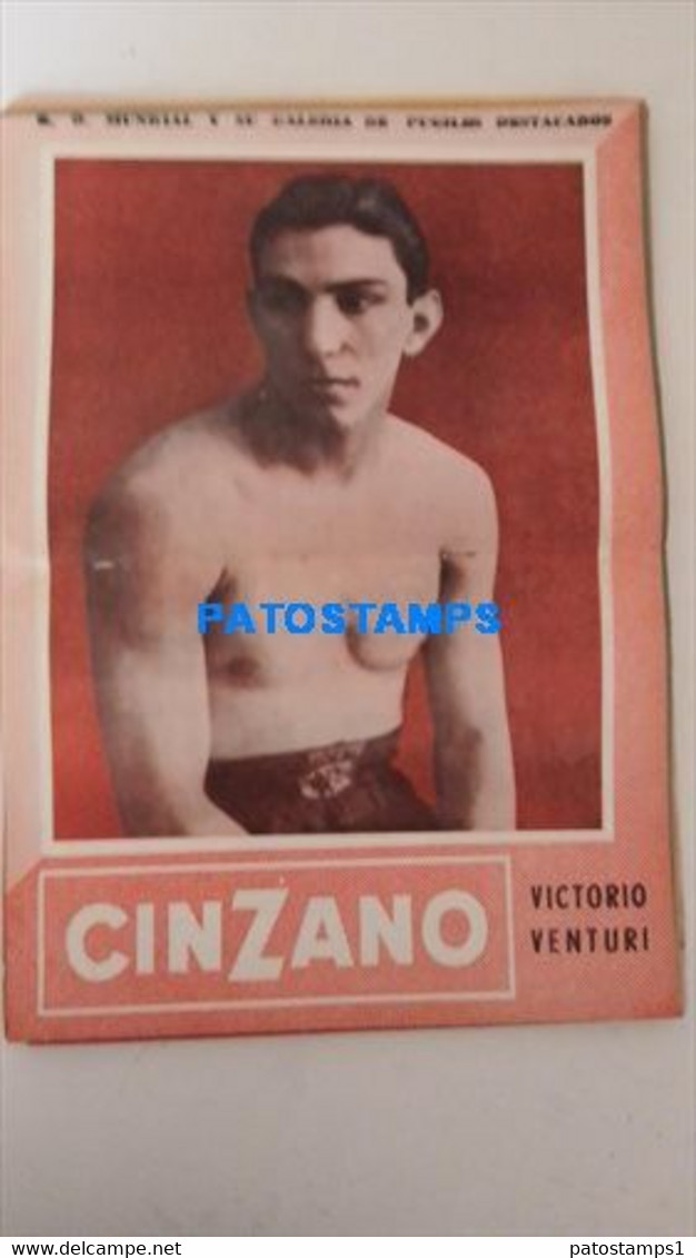 174803 SPORTS BOX BOXEO K.O WORLDWIDE AND OUTSTANDING FIGHTERS VICTORIO VENTURI SHEET 28 X 39 CM NO POSTCARD - Other & Unclassified