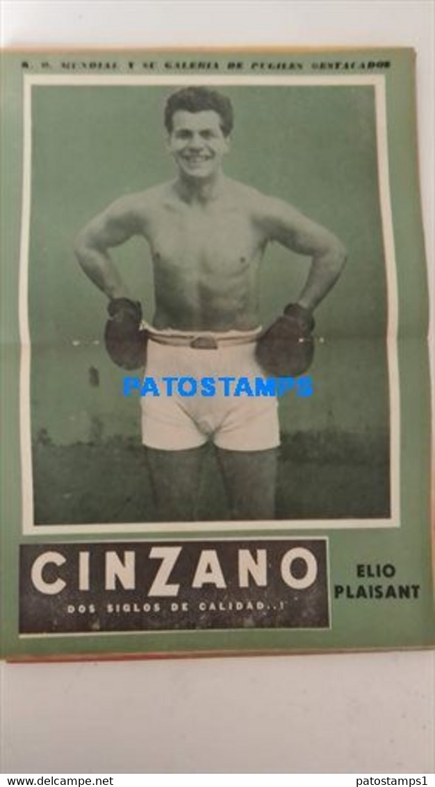 174804 SPORTS BOX BOXEO K.O WORLDWIDE AND OUTSTANDING FIGHTERS ELIO PLAISANT SHEET 28 X 39 CM NO POSTCARD - Autres & Non Classés