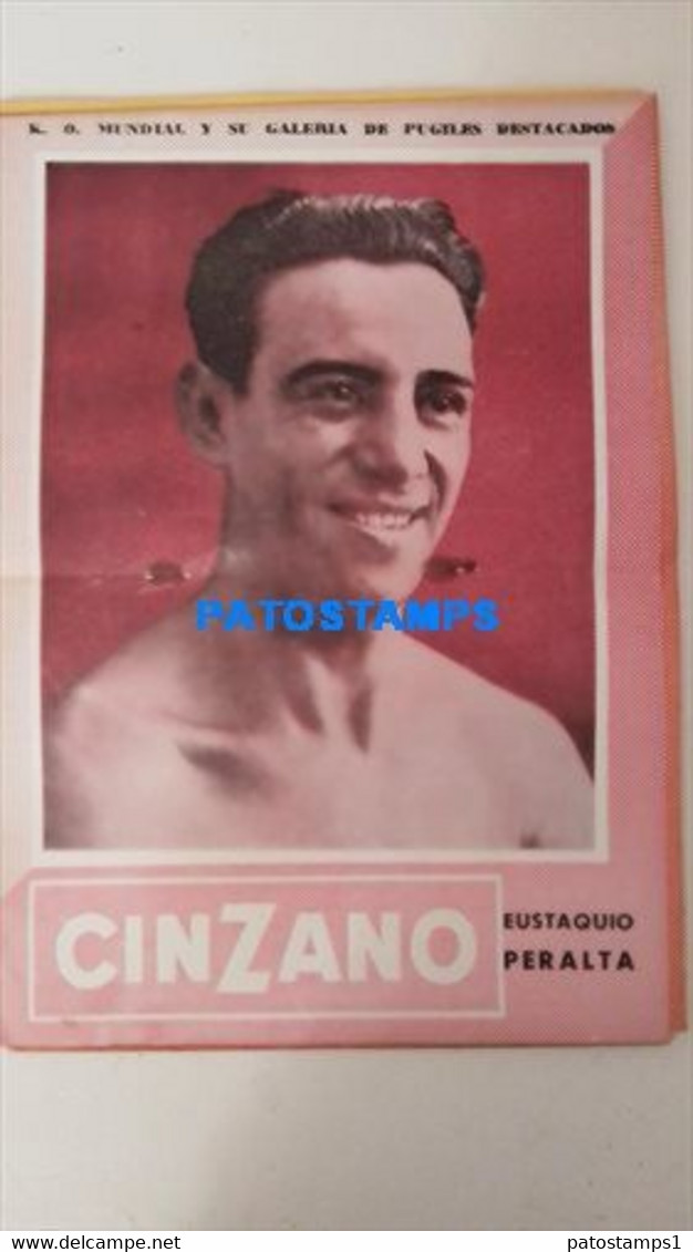 174815 SPORTS BOX BOXEO K.O WORLDWIDE AND OUTSTANDING FIGHTERS EUSTAQUIO PERALTA SHEET 28 X 39 CM NO POSTCARD - Andere & Zonder Classificatie