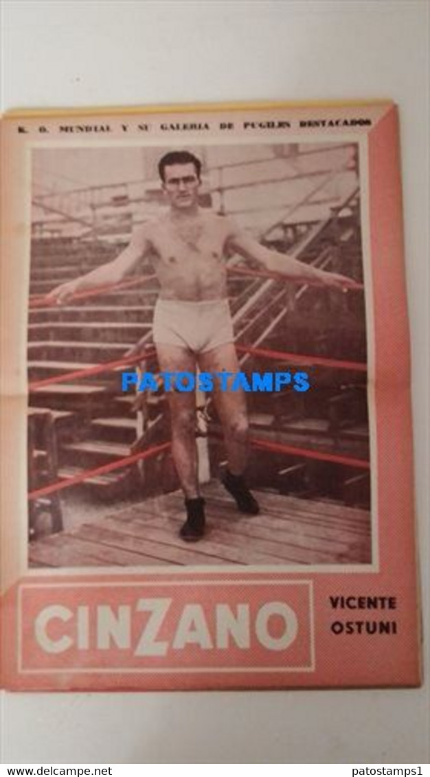 174816 SPORTS BOX BOXEO K.O WORLDWIDE AND OUTSTANDING FIGHTERS VICENTE OSTUNI SHEET 28 X 39 CM NO POSTCARD - Andere & Zonder Classificatie