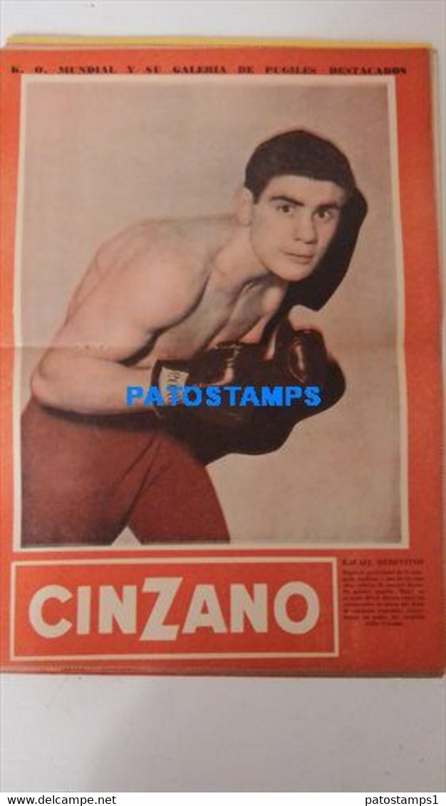 174820 SPORTS BOX BOXEO K.O WORLDWIDE AND OUTSTANDING FIGHTERS RAFAEL MERENTINO  SHEET 28 X 39 CM NO POSTCARD - Autres & Non Classés