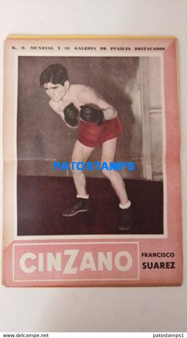 174821 SPORTS BOX BOXEO K.O WORLDWIDE AND OUTSTANDING FIGHTERS FRANCISCO SUAREZ SHEET 28 X 39 CM NO POSTCARD - Autres & Non Classés