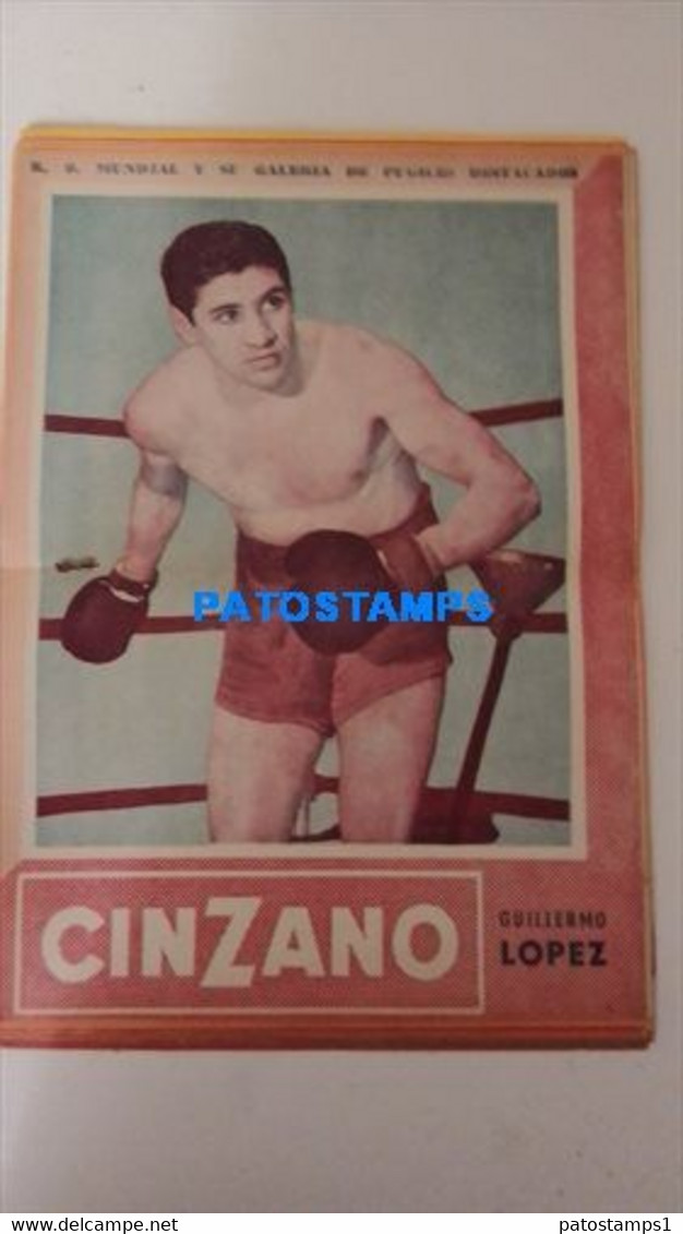 174823 SPORTS BOX BOXEO K.O WORLDWIDE AND OUTSTANDING FIGHTERS GUILLERMO LOPEZ SHEET 28 X 39 CM NO POSTCARD - Altri & Non Classificati