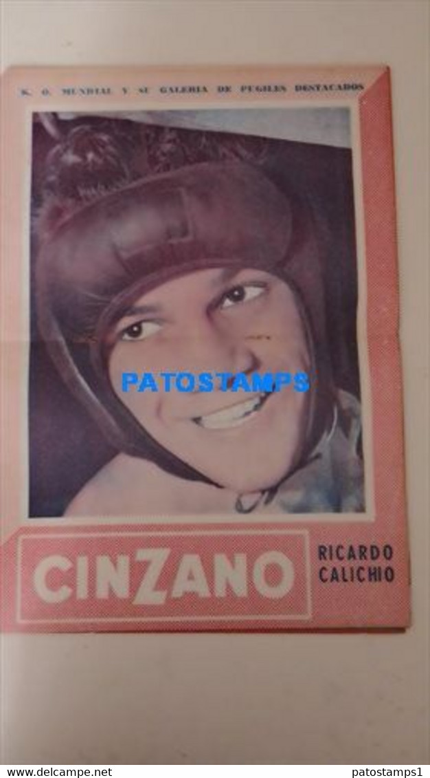 174836 SPORTS BOX BOXEO K.O WORLDWIDE AND OUTSTANDING FIGHTERS RICARDO CALICHIO SHEET 28 X 41 CM NO POSTCARD - Andere & Zonder Classificatie