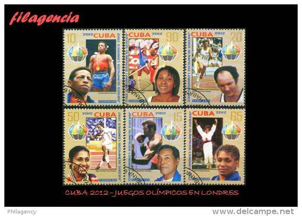 USADOS. CUBA. 2012-16 JUEGOS OLÍMPICOS EN LONDRES - Oblitérés