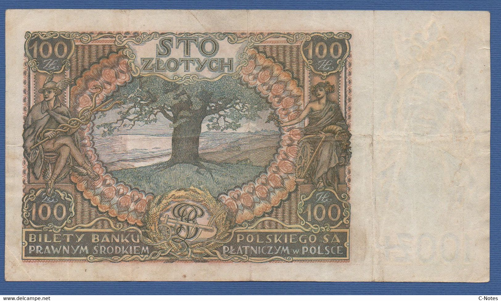 POLAND - P. 75 – 100 Złotych 1934  Circulated  Serie BZ 2367358 - Pologne