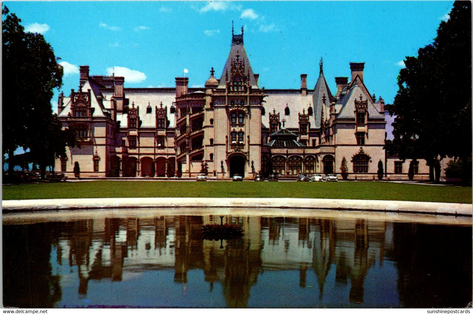 North Carolina Asheville Biltmore House From The Esplanade - Asheville