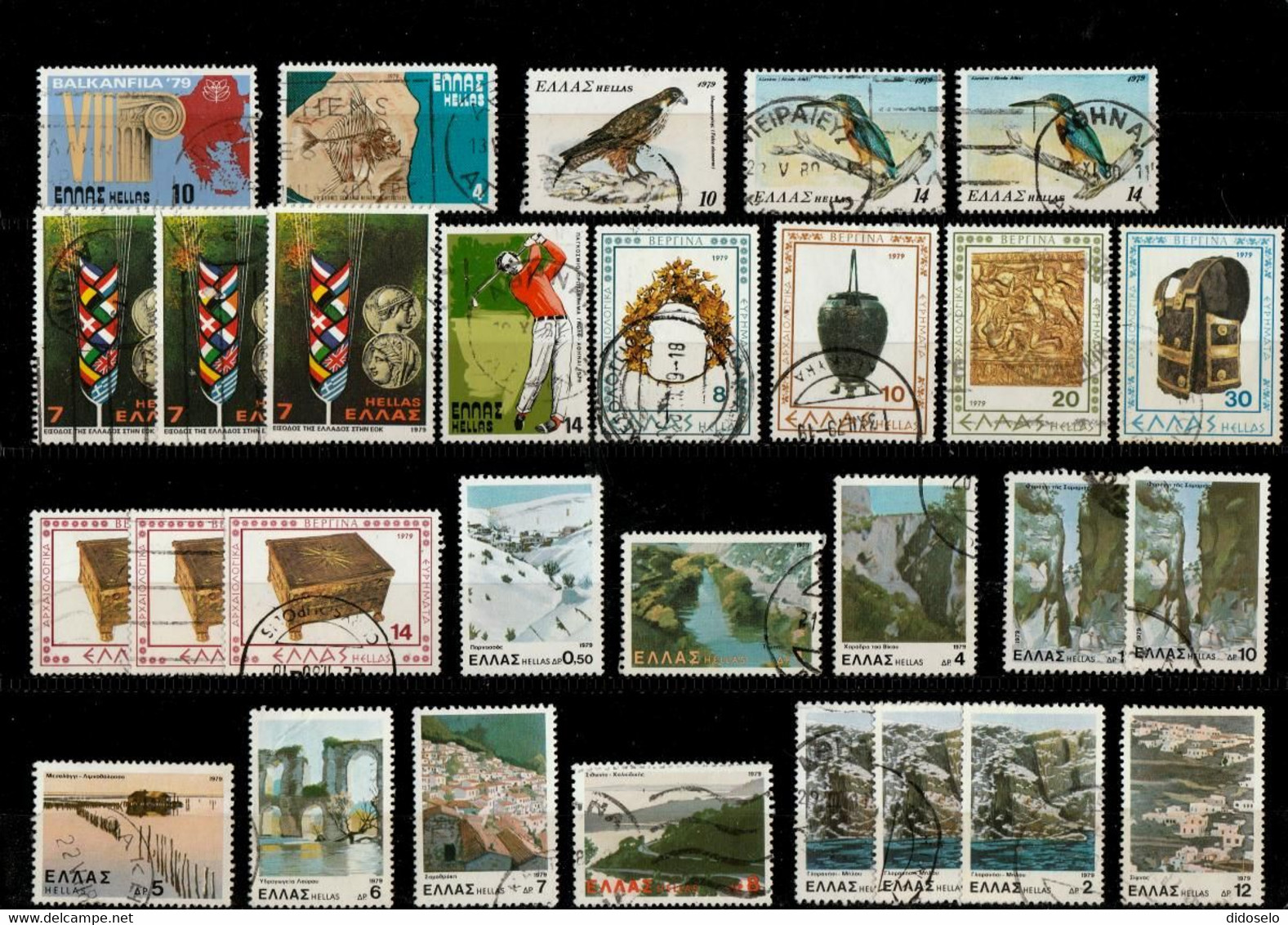 Grecce - Small Lot Of Used Stamps - Collections