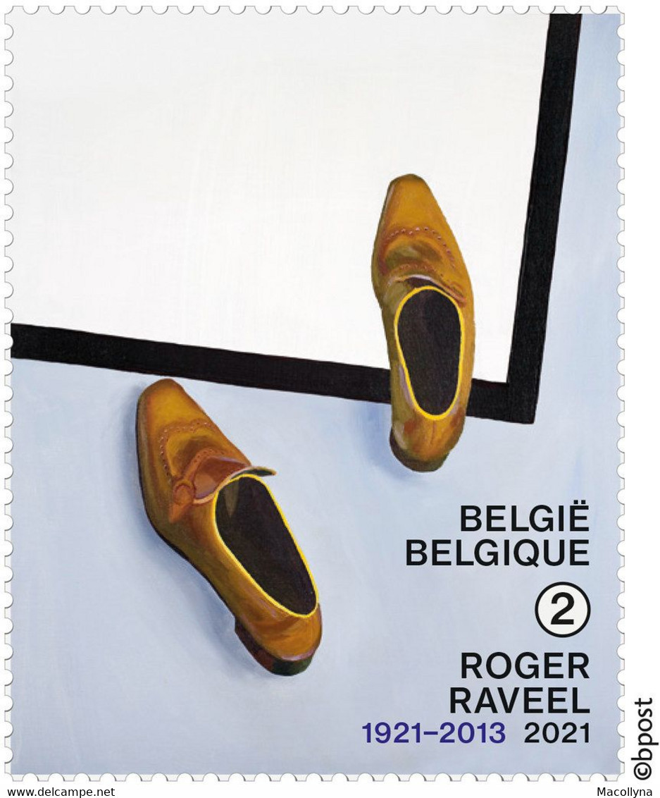 België 2021 / Blok 296** Roger Raveel 100 Jaar 4981/85** - 100 Ans De Roger Raveel - Nuevos