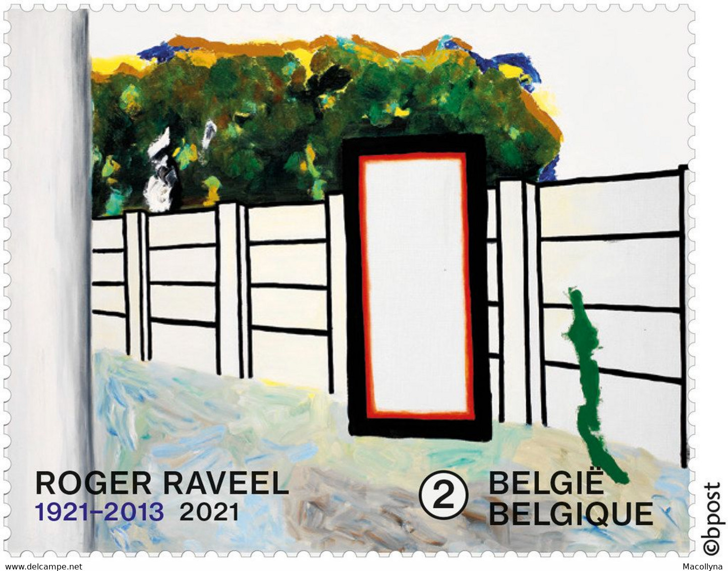 België 2021 / Blok 296** Roger Raveel 100 Jaar 4981/85** - 100 Ans De Roger Raveel - Nuevos