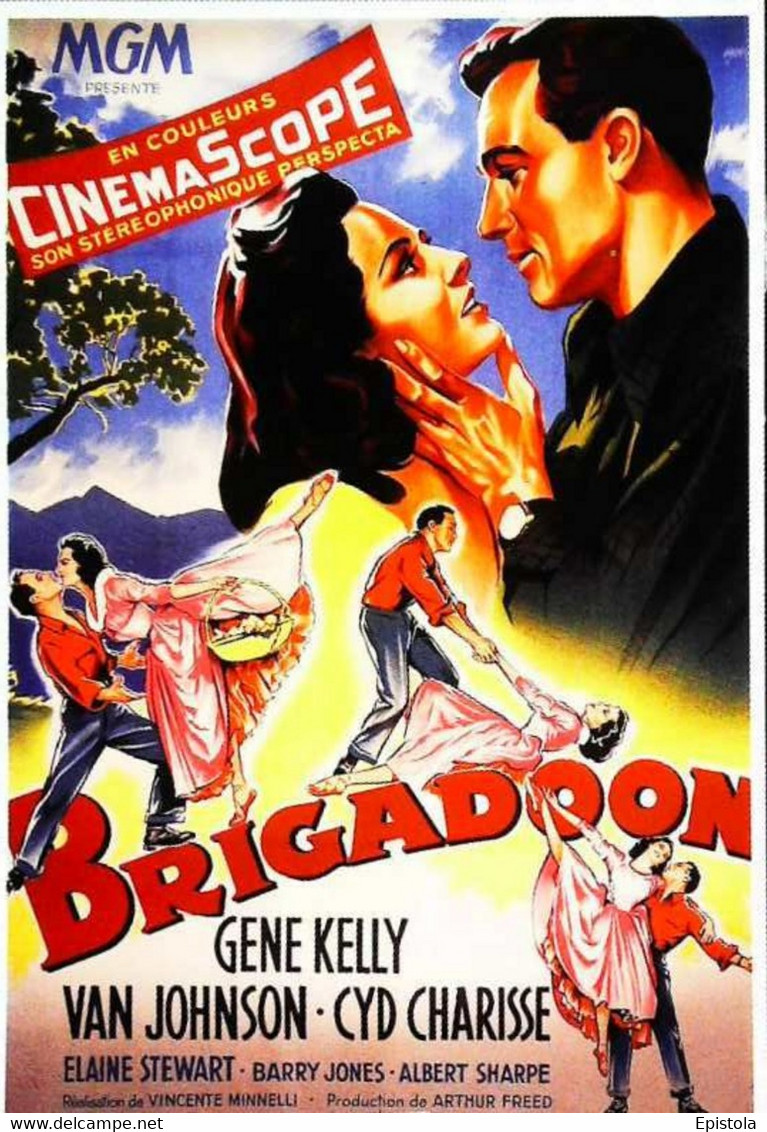 ► CPSM  Carte Affiche De Cinéma  Brigadoon - Affiches Sur Carte