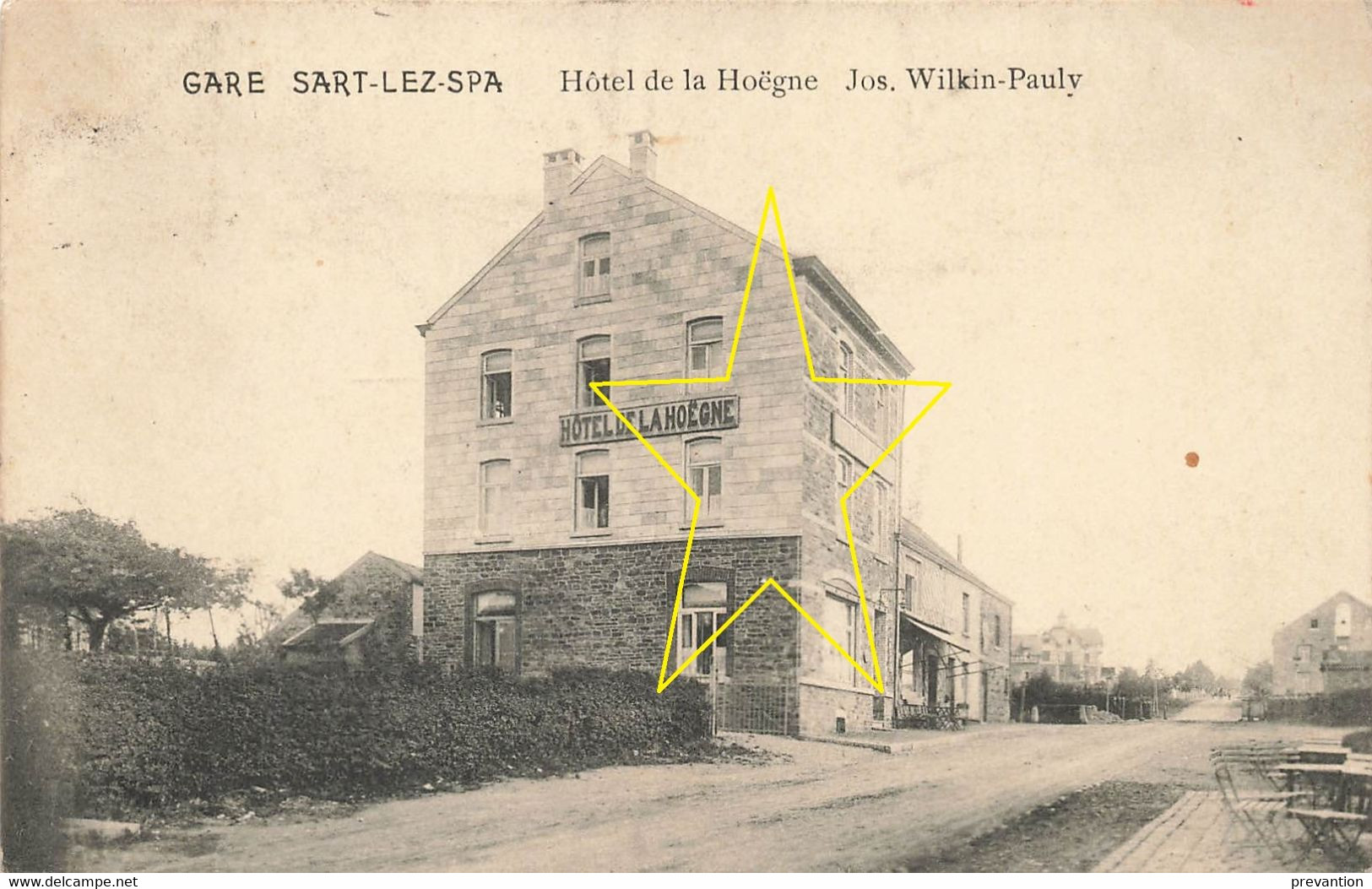 Gare - SART-LEZ-SPA - Hôtel De La Hoëgne - Carte Circulé En 1913 - Jalhay