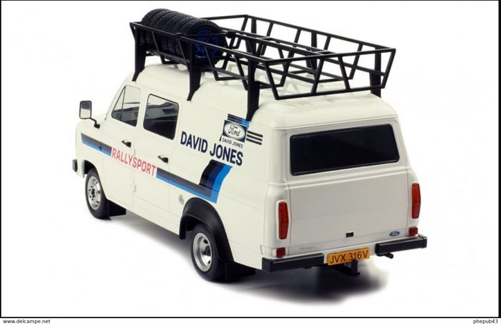 Ford Transit MK II - Rally Assistance - 1979 - David Jones (with Roof Accessories) - Ixo (1:18) - Ixo