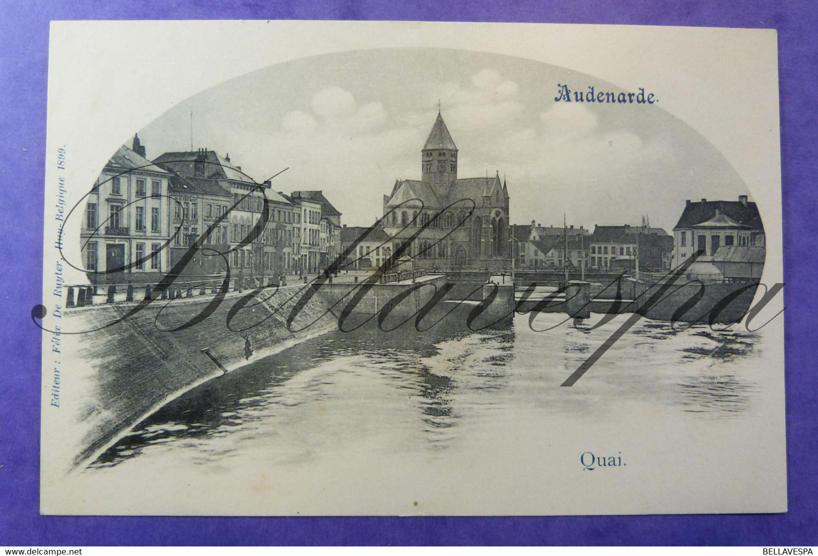 Oudenaarde *Audenarde - Quai Kaai Kanaal  Edit. Félix De Ruyter Huy 1899 ! - Oudenaarde