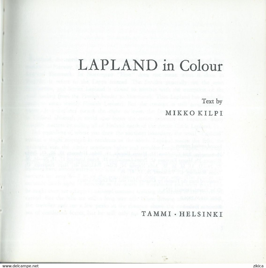 Finland / Finlande Book - Lapland In Color ( Size 17cm / 17cm ) 0.200 Kg , Nice 48 Pages Color Photography,66 Pages - Photographie