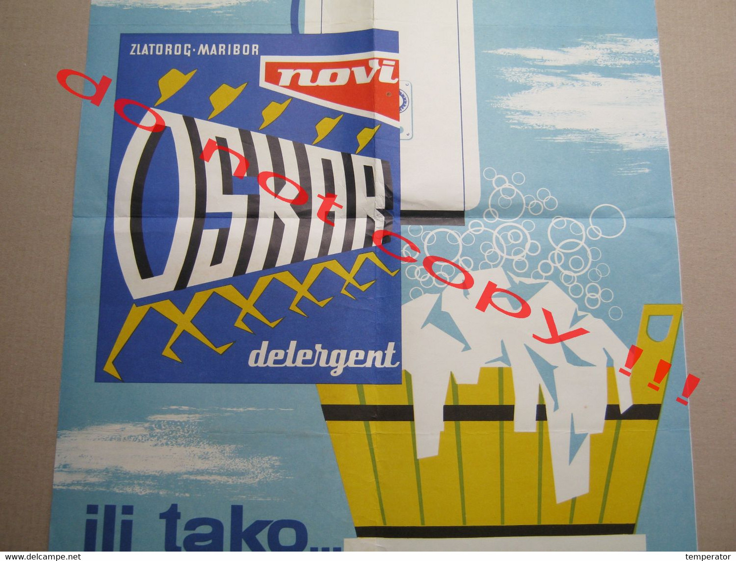 OSKAR Detergent-EX YU Poster / Large Advertising Poster - Zlatorog, Maribor, Yugoslavia - Manifesti