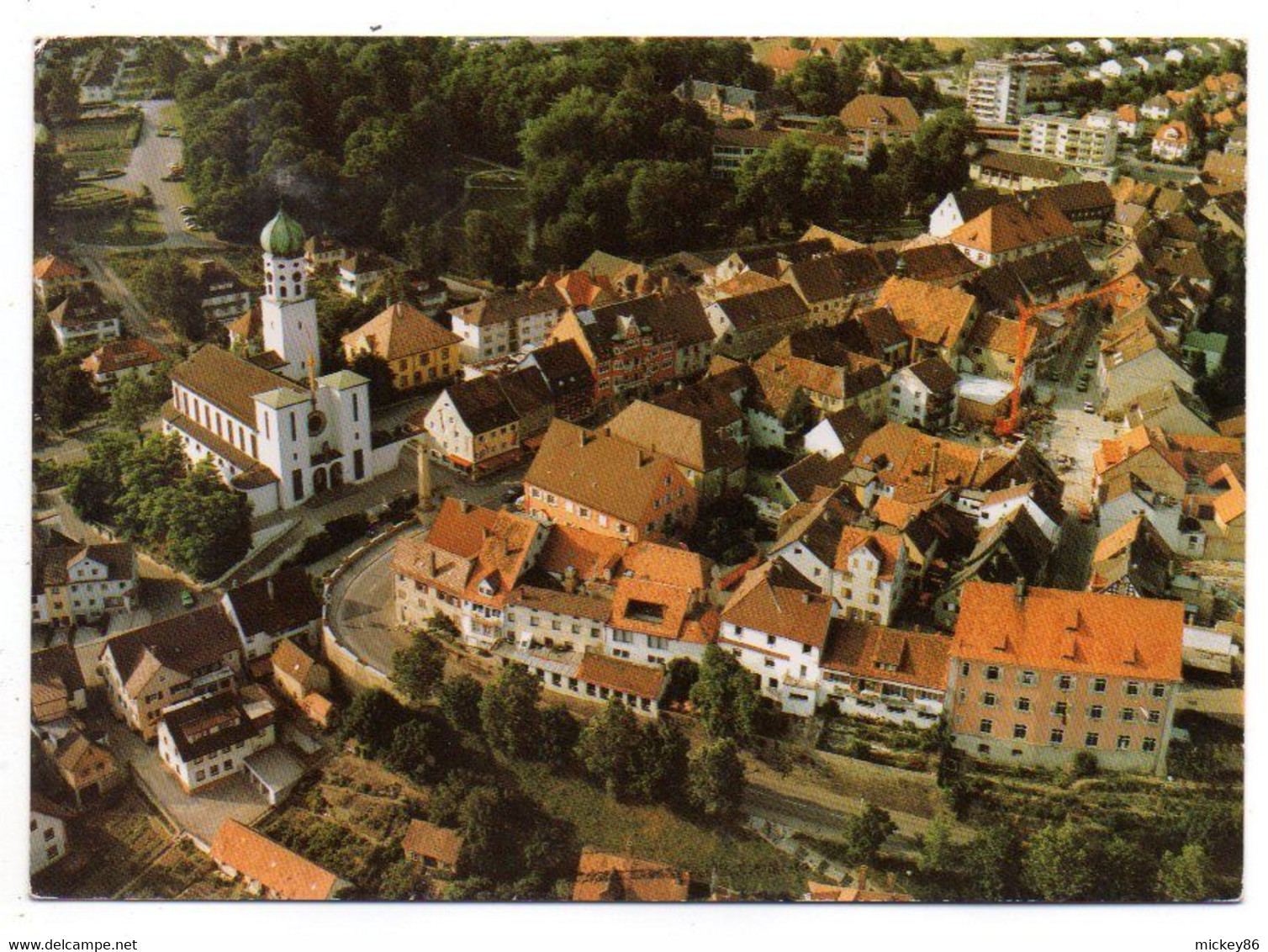 Allemagne-- STOCKACH Beim Bodensee -- 1987 -- .Vue Aérienne ........timbre.....cachet............. à Saisir - Stockach