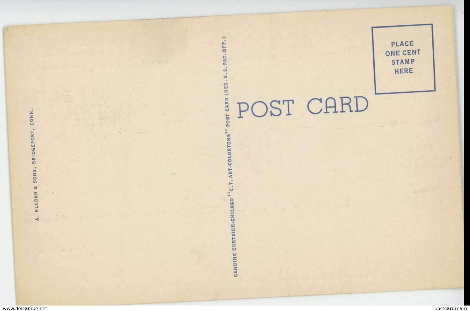 Bridgeport CT Seaside Park Drive Postcard 1935 - Bridgeport