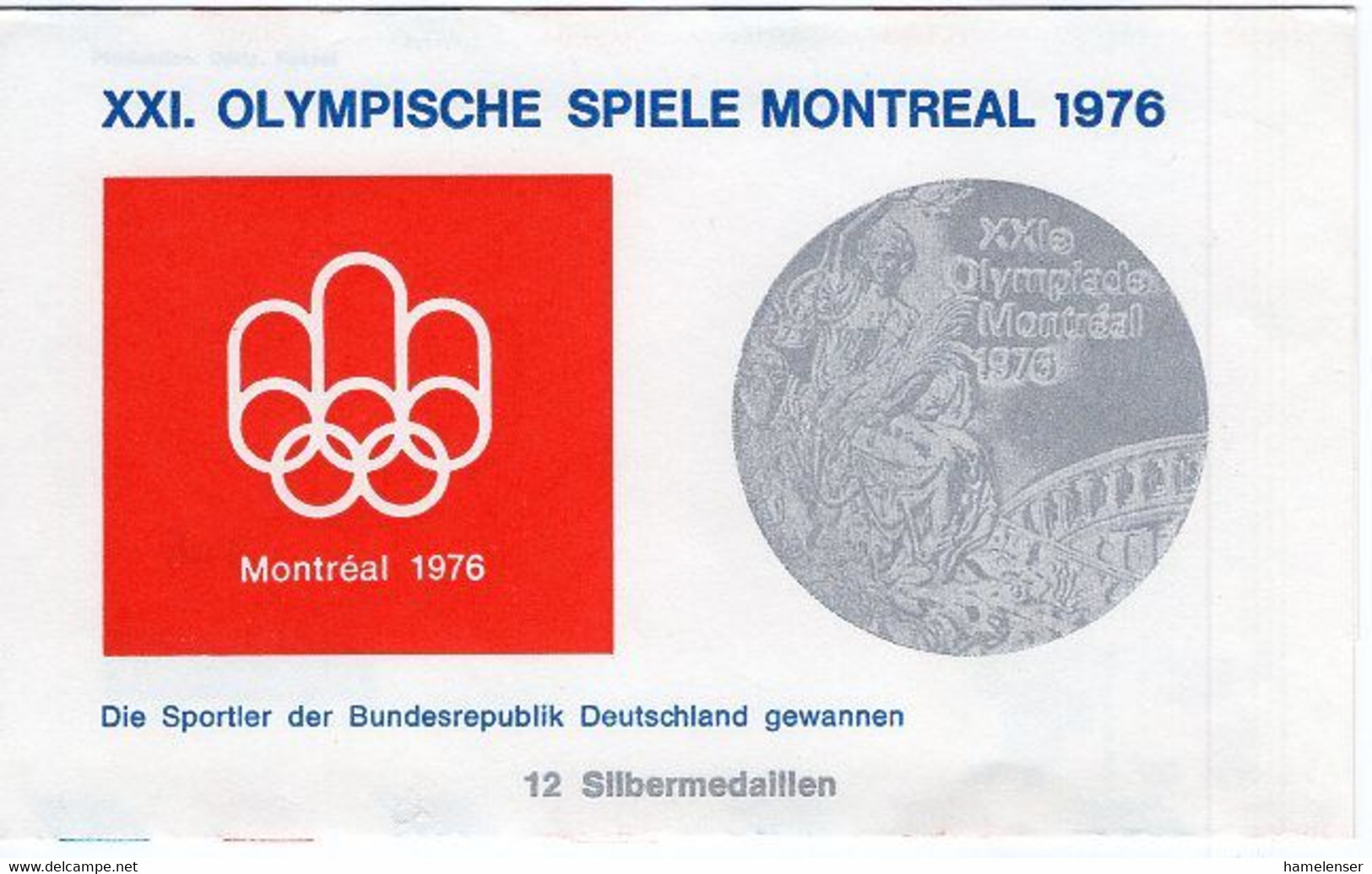 50168 - Berlin - 1976 - 25&40Pfg. Unfall PGA-Aerogramm M. SoStpl. BERLIN - JUGEND TRAINIERT ... -> Schwabenheim - Verano 1976: Montréal