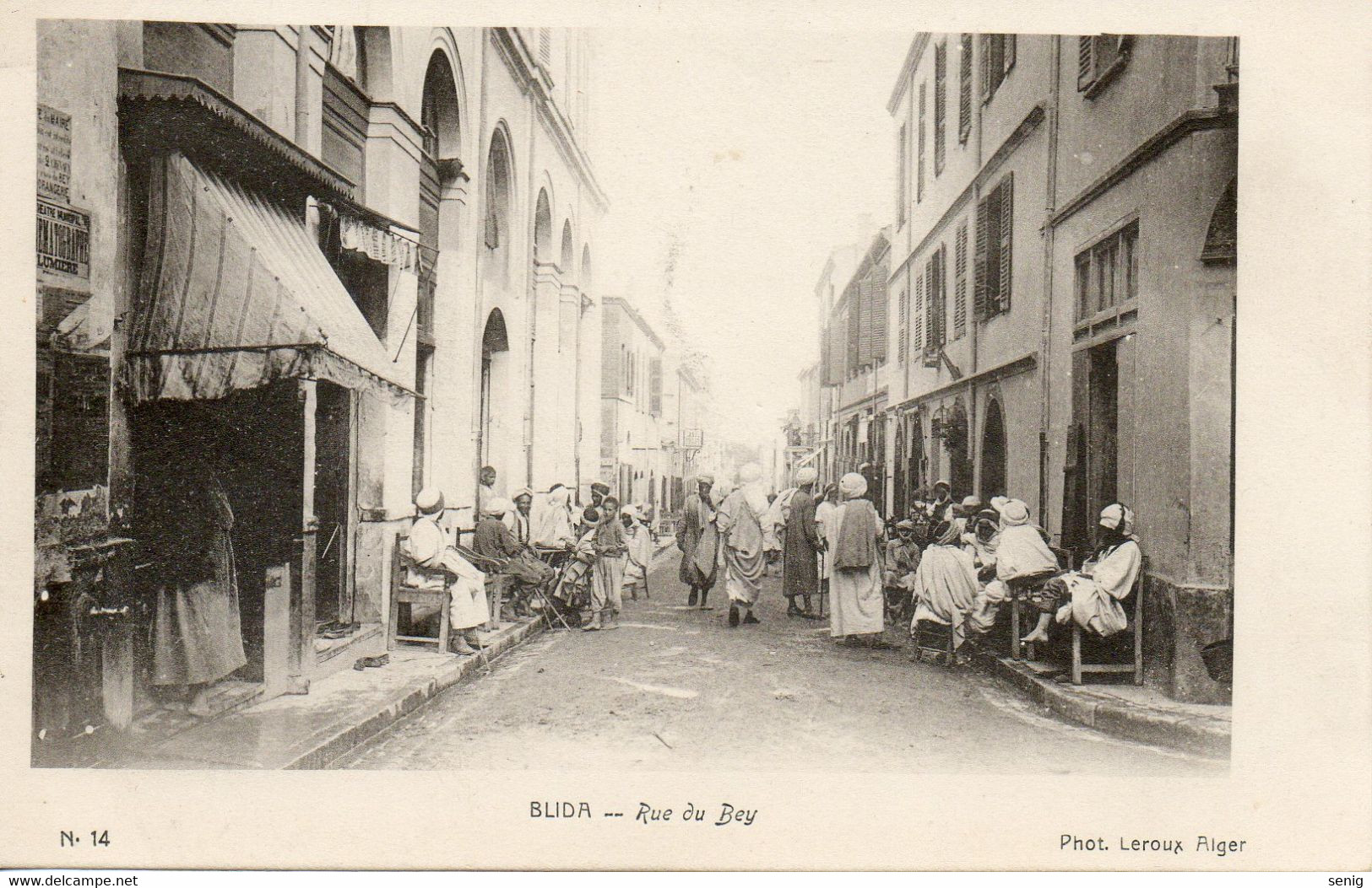 ALGERIE -BLIDA - 14 - Rue Du Bey - Phot. LEROUX Alger - - Blida