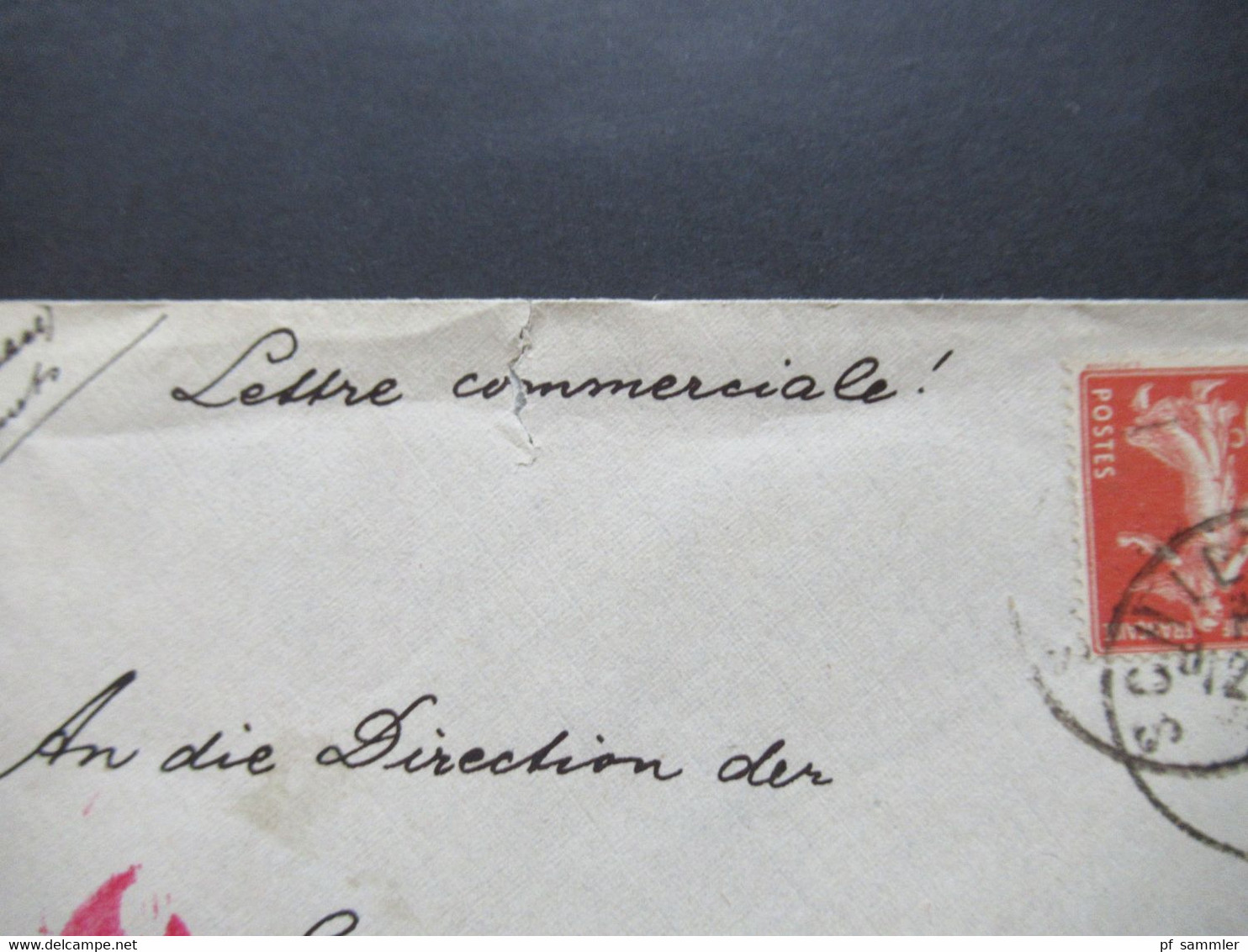 Frankreich 1919 Elsass Schiltigheim Nach Wismar Ostsee Ingenieur Akademie Mit Zensurstempel Post Überwachungsstelle - Lettres & Documents