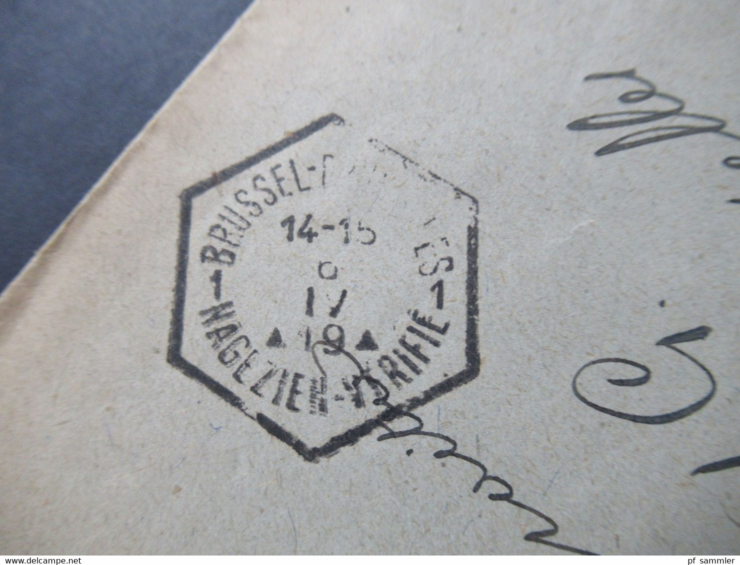 Frankreich 1919 SM Militärpost / Bahnpoststempel ?! Stempel Peloton Telegraphistes Du Grand Quartier General - Covers & Documents