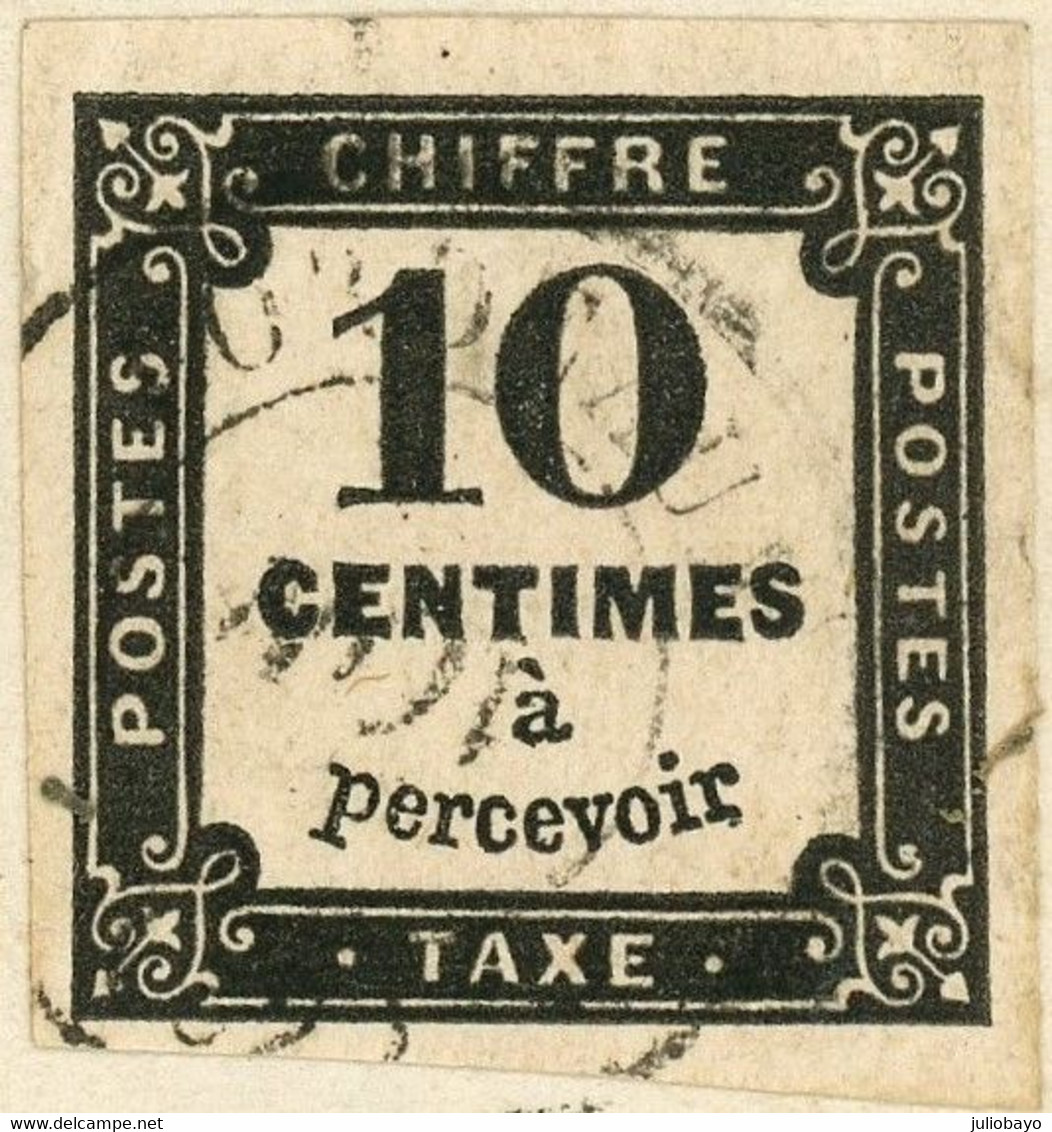 2 Novembre 1860 Taxe N°2A TTB Sur Lettre De Bordeaux - 1859-1959 Cartas & Documentos