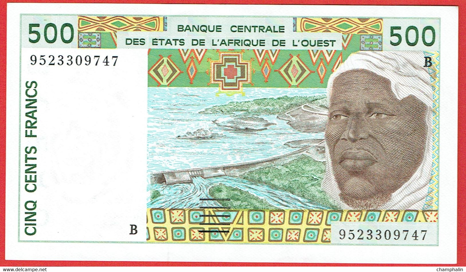 Etats D'Afrique De L'Ouest - Billet 500 Francs Banque Centrale BCEAO - Non Daté (1995) - Lettre B Bénin - P230Bf - Neuf - États D'Afrique De L'Ouest