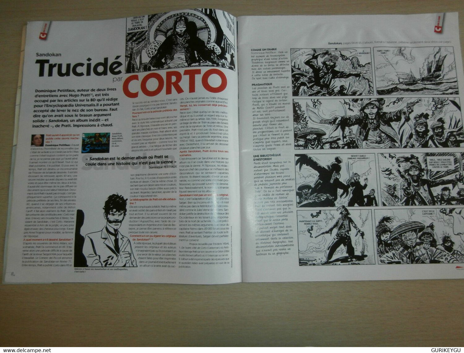 Sandokan CORTO MALTESE PRATT Inédit CASE MATE N° 18 Les Passagers Du Vent Perret - Corto Maltese