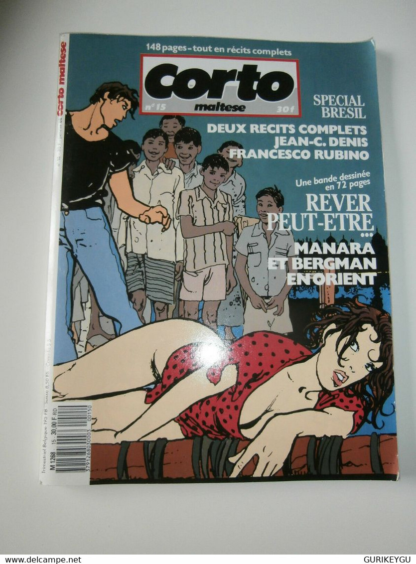 CORTO MALTESE N° 15 HUGO PRATT 1988  + Supplement  MANARA MILO 72 Pages TBE - Corto Maltese